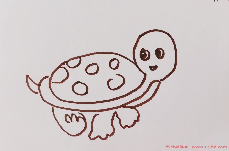 乌龟怎么画简笔画乌龟怎么画可爱