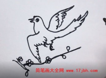 燕子和喜鹊的简笔画图片
