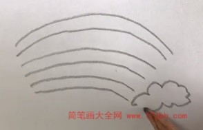 大自然风景画简笔画