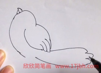 站着的小鸟简笔画