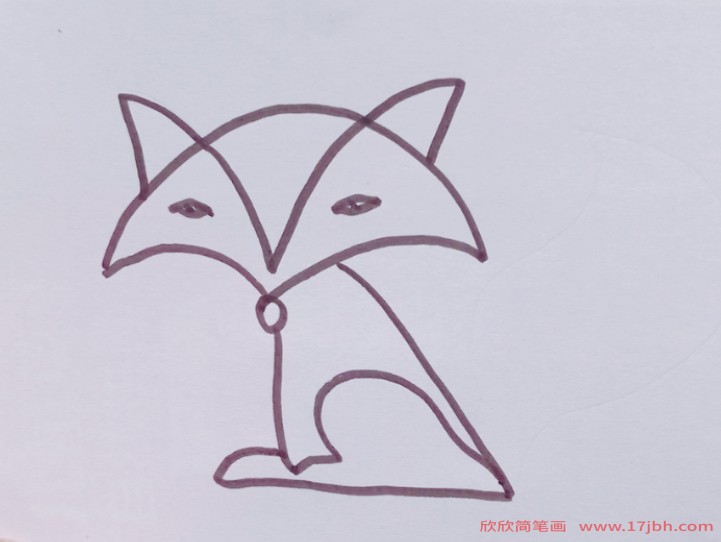 狐狸的简笔画图画图片