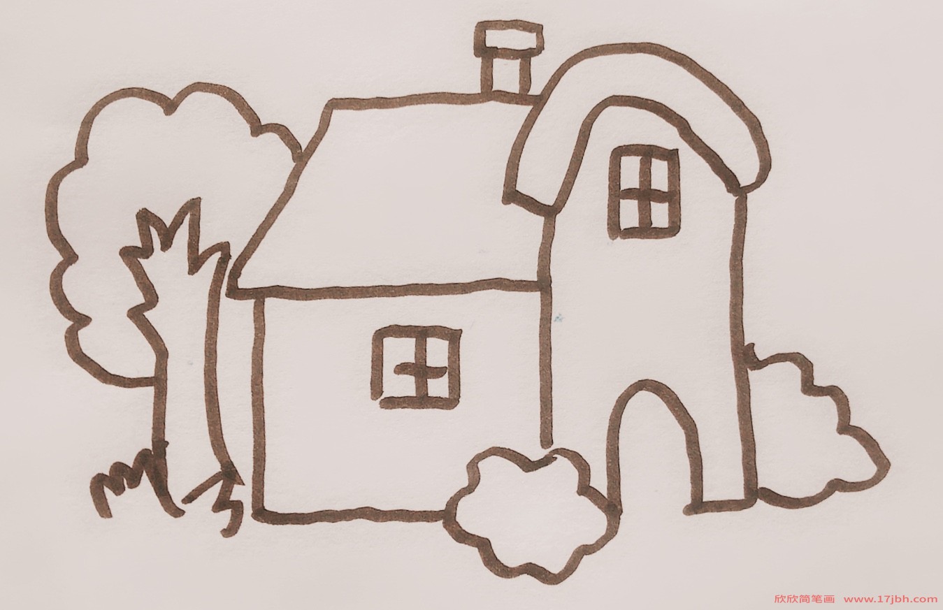 画一个大房子简笔画图片