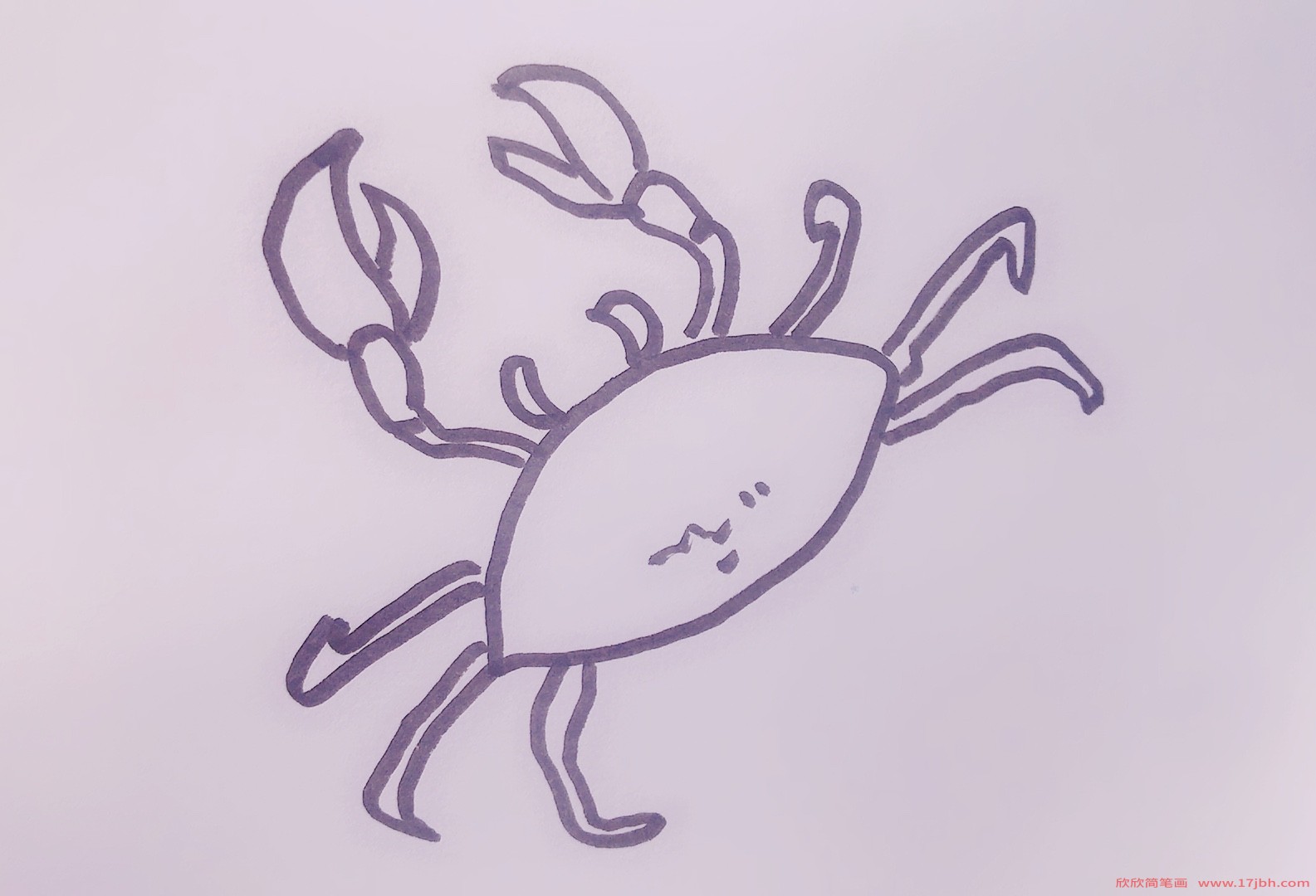 螃蟹的简笔画