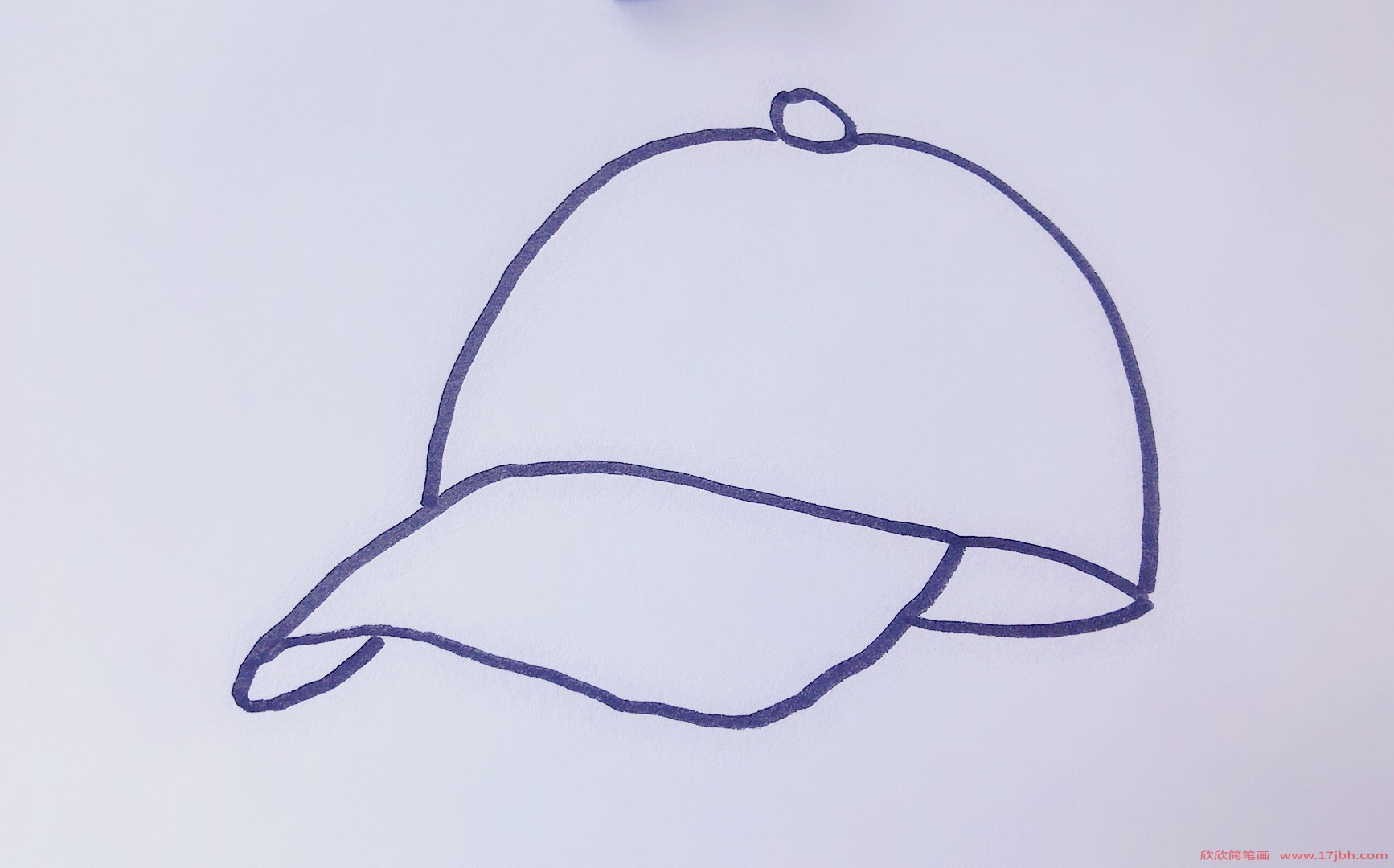 棒球头盔简笔画图片