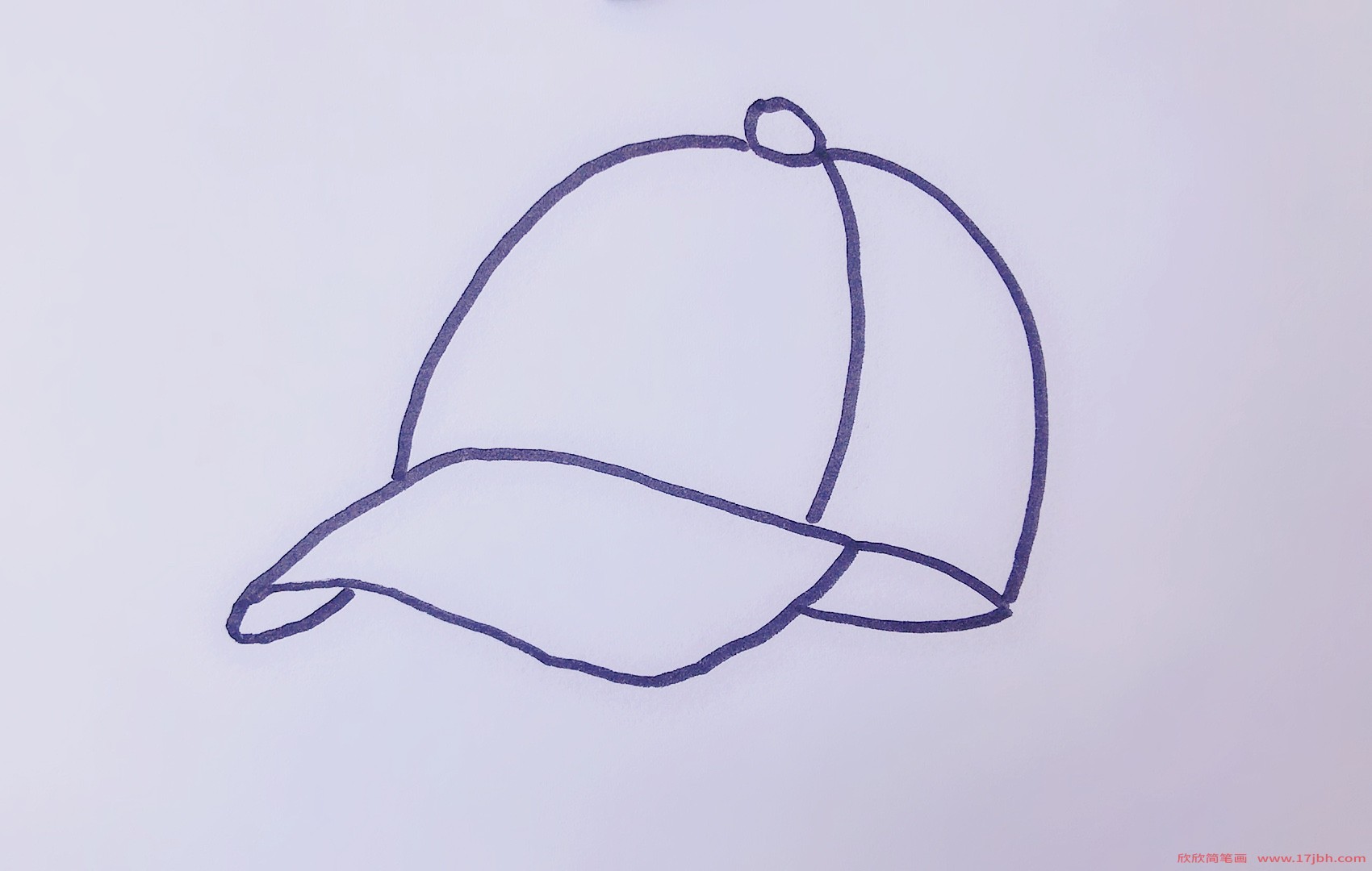 棒球帽简笔画
